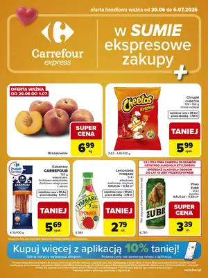 Carrefour Express - gazetka promocyjna Gazetka Express od wtorku 30.06 do poniedziałku 06.07