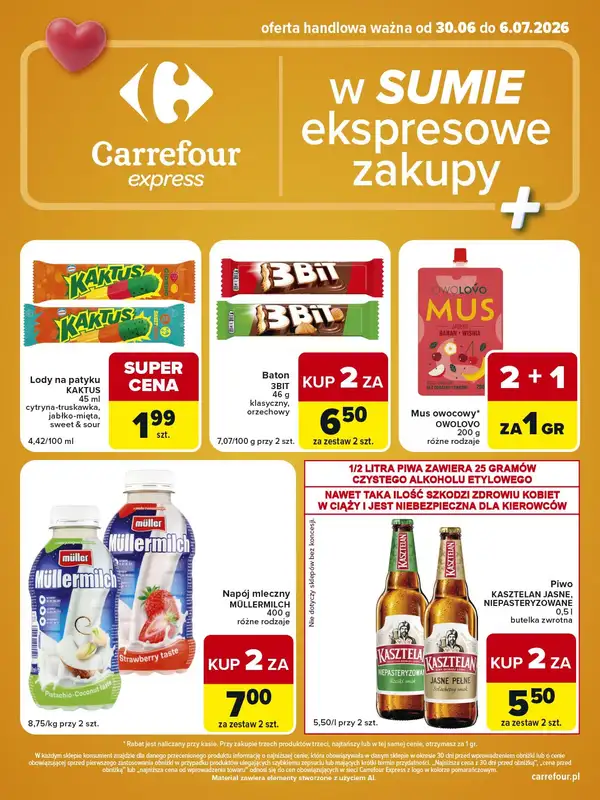 Carrefour Express - gazetka promocyjna Gazetka Express od wtorku 30.06 do poniedziałku 06.07 - strona 2