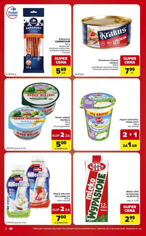 Carrefour Market - gazetka promocyjna Gazetka Ekspresowe zakupy od wtorku 30.06 do poniedziałku 06.07 - strona 2
