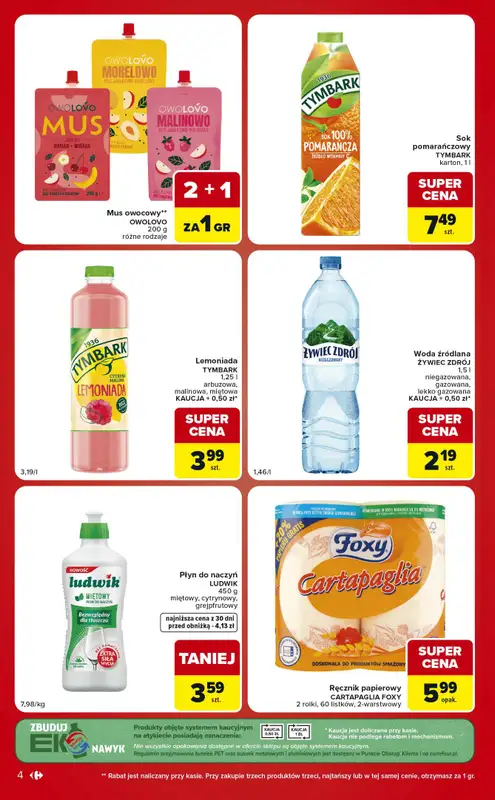 Carrefour Market - gazetka promocyjna Gazetka Ekspresowe zakupy od wtorku 30.06 do poniedziałku 06.07 - strona 4
