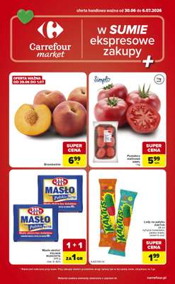 Carrefour Market - gazetka promocyjna Gazetka Ekspresowe zakupy od wtorku 30.06 do poniedziałku 06.07
