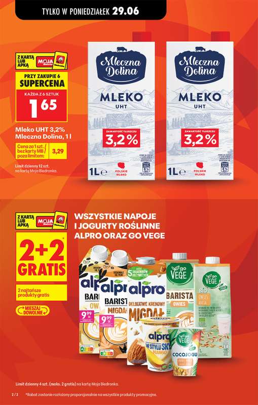 Biedronka - gazetka promocyjna Od poniedziałku od poniedziałku 29.06 do soboty 04.07 - strona 2