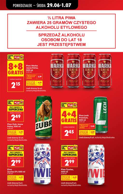 Biedronka - gazetka promocyjna Od poniedziałku od poniedziałku 29.06 do soboty 04.07 - strona 21