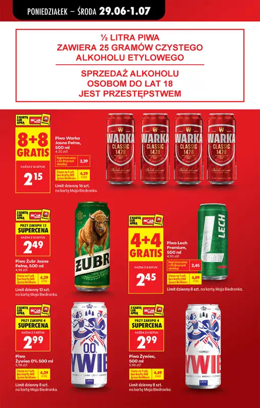 Biedronka - gazetka promocyjna Od poniedziałku od poniedziałku 29.06 do soboty 04.07 - strona 21