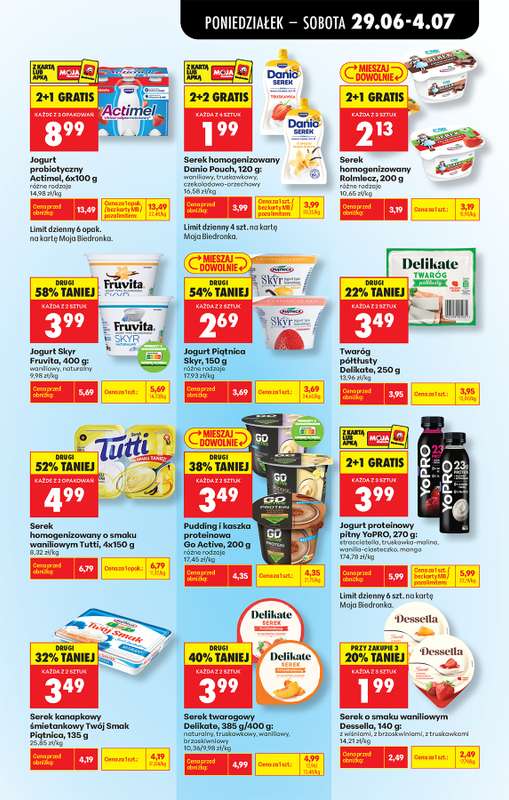 Biedronka - gazetka promocyjna Od poniedziałku, Z ladą tradycyjną od poniedziałku 29.06 do soboty 04.07 - strona 49