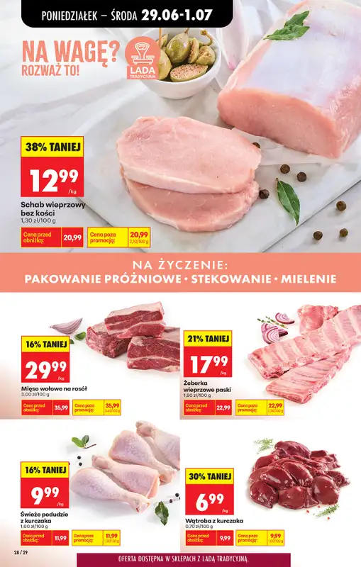 Biedronka - gazetka promocyjna Od poniedziałku, Z ladą tradycyjną od poniedziałku 29.06 do soboty 04.07 - strona 34