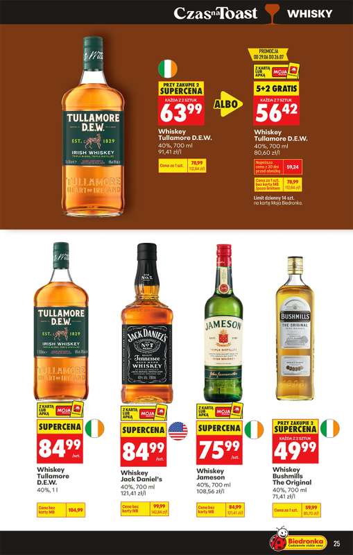 Biedronka - gazetka promocyjna Czas na Toast! od poniedziałku 29.06 do soboty 11.07 - strona 25