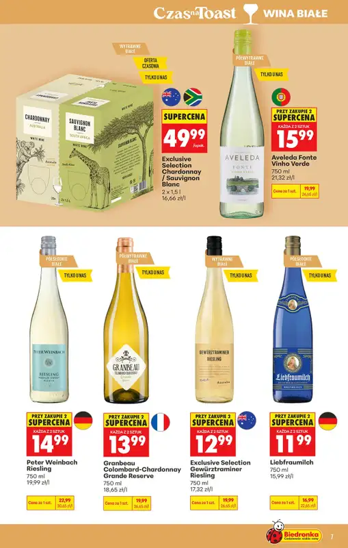 Biedronka - gazetka promocyjna Czas na Toast! od poniedziałku 29.06 do soboty 11.07 - strona 7