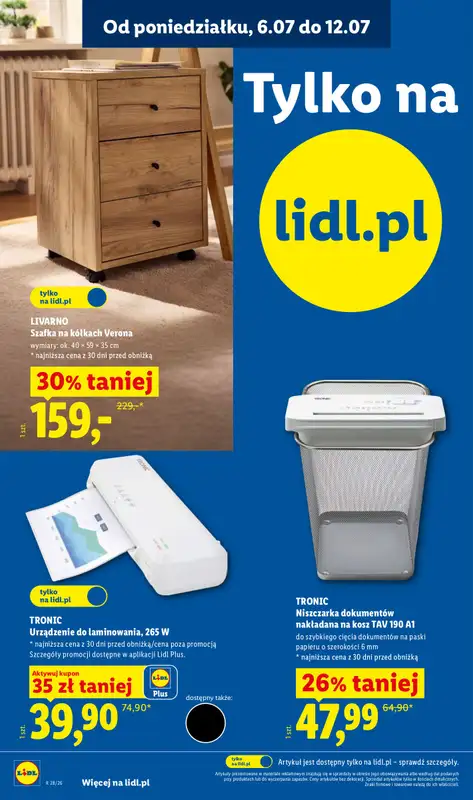 Lidl - gazetka promocyjna Katalog od poniedziałku 06.07 do soboty 11.07 - strona 8