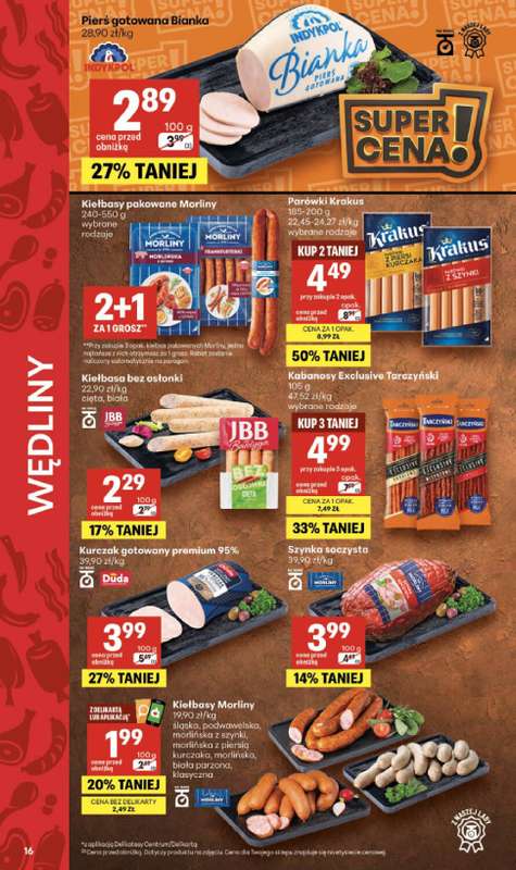 Delikatesy Centrum - gazetka promocyjna Gazetka  do środy 08.07 - strona 16