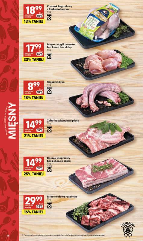 Delikatesy Centrum - gazetka promocyjna Gazetka  do środy 08.07 - strona 14