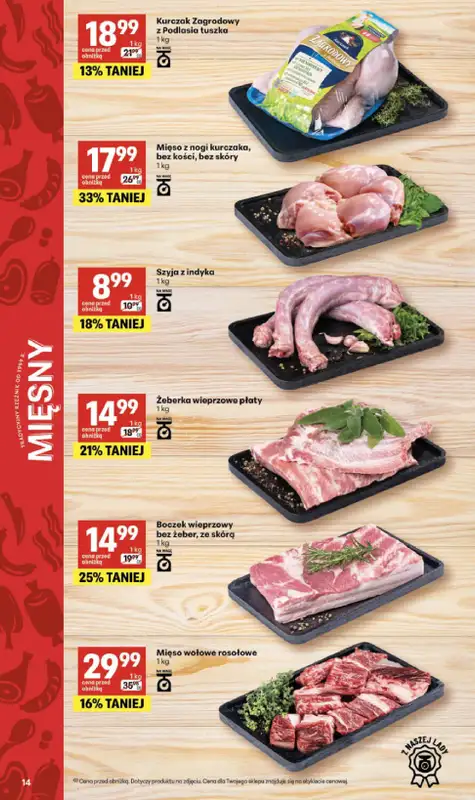 Delikatesy Centrum - gazetka promocyjna Gazetka  do środy 08.07 - strona 14