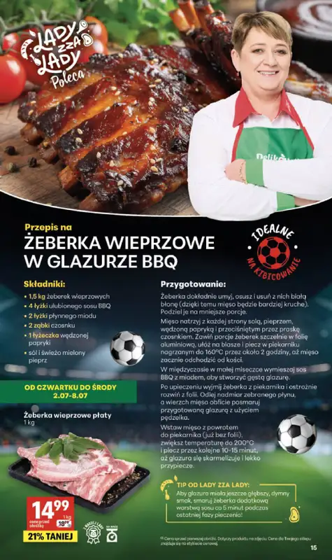 Delikatesy Centrum - gazetka promocyjna Gazetka  do środy 08.07 - strona 15