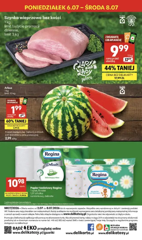 Delikatesy Centrum - gazetka promocyjna Gazetka  do środy 08.07 - strona 40