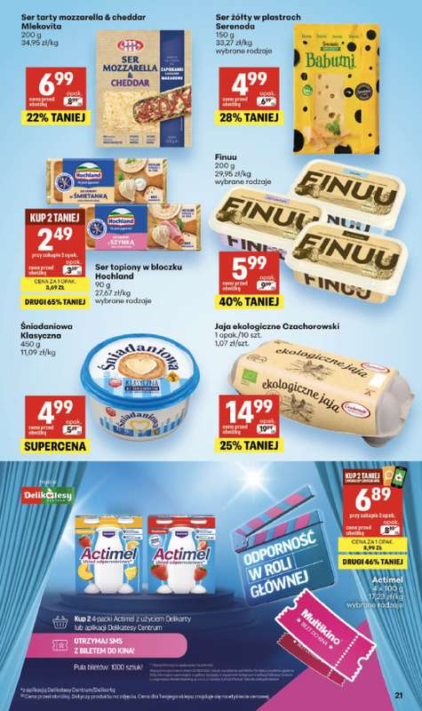 Delikatesy Centrum - gazetka promocyjna Gazetka  do środy 08.07 - strona 21