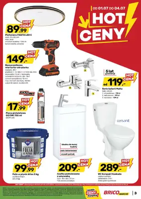 Bricomarche - gazetka promocyjna Hot ceny od środy 01.07 do soboty 04.07 - strona 3