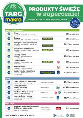 Makro - gazetka promocyjna Targ MAKRO - oferta świeża w super cenach! od poniedziałku 29.06 do soboty 04.07 - strona 6