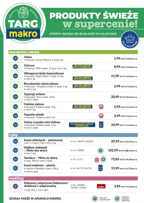 Makro - gazetka promocyjna Targ MAKRO - oferta świeża w super cenach! od poniedziałku 29.06 do soboty 04.07 - strona 6