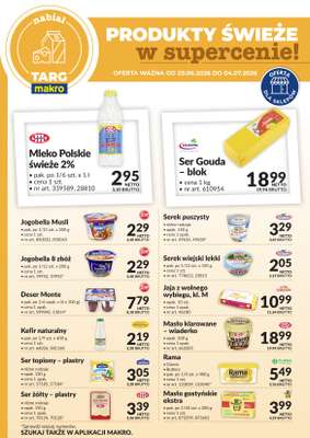 Makro - gazetka promocyjna Targ MAKRO - oferta świeża w super cenach! od poniedziałku 29.06 do soboty 04.07