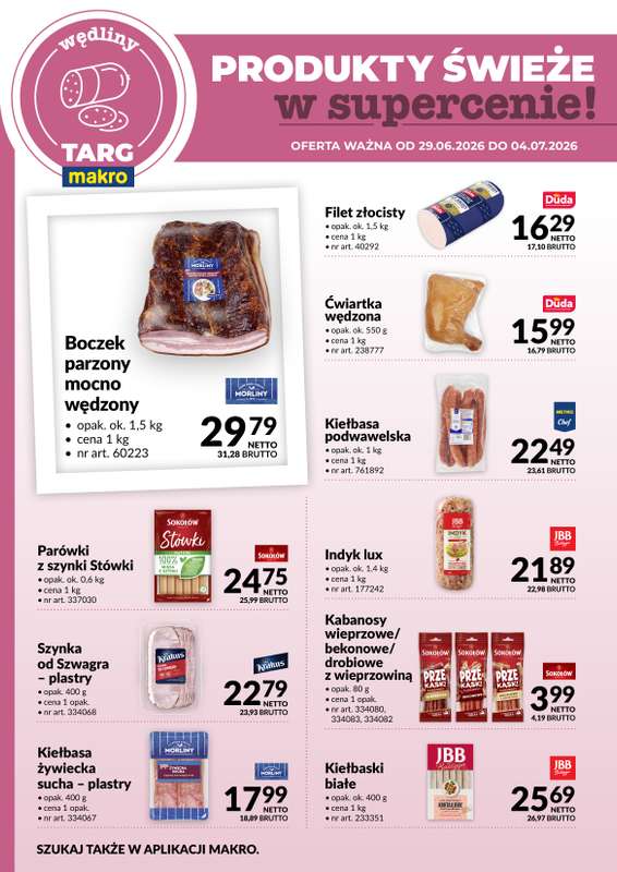 Makro - gazetka promocyjna Targ MAKRO - oferta świeża w super cenach! od poniedziałku 29.06 do soboty 04.07 - strona 3