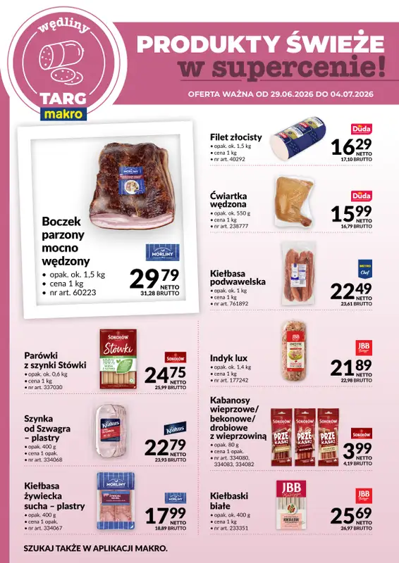 Makro - gazetka promocyjna Targ MAKRO - oferta świeża w super cenach!   - strona 3