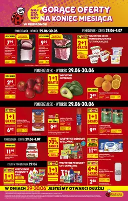 Biedronka - gazetka promocyjna Gorące oferty na koniec miesiąca od poniedziałku 29.06 do soboty 04.07