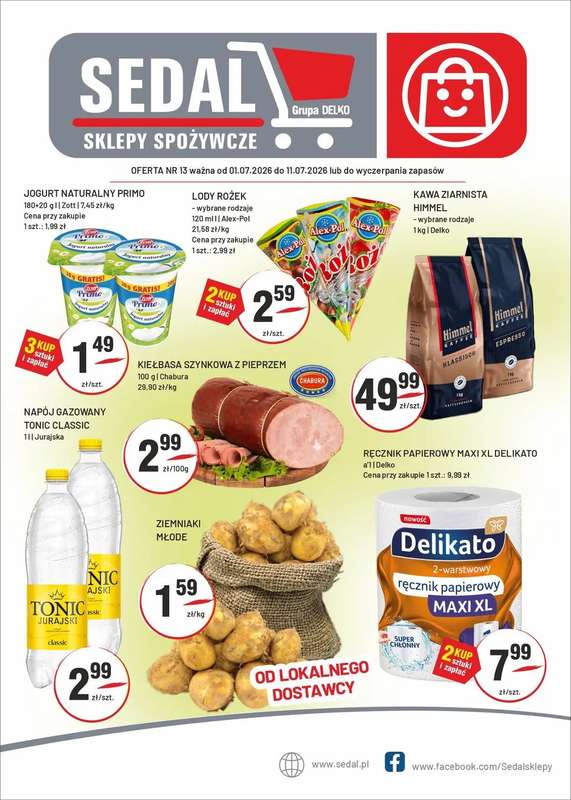 Sedal - gazetka promocyjna Gazetka od środy 01.07 do soboty 11.07