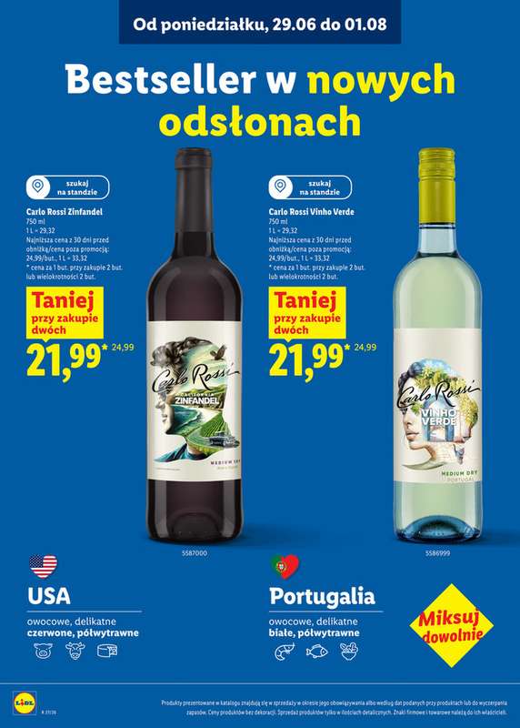 Lidl - gazetka promocyjna Karta win  do soboty 01.08 - strona 3