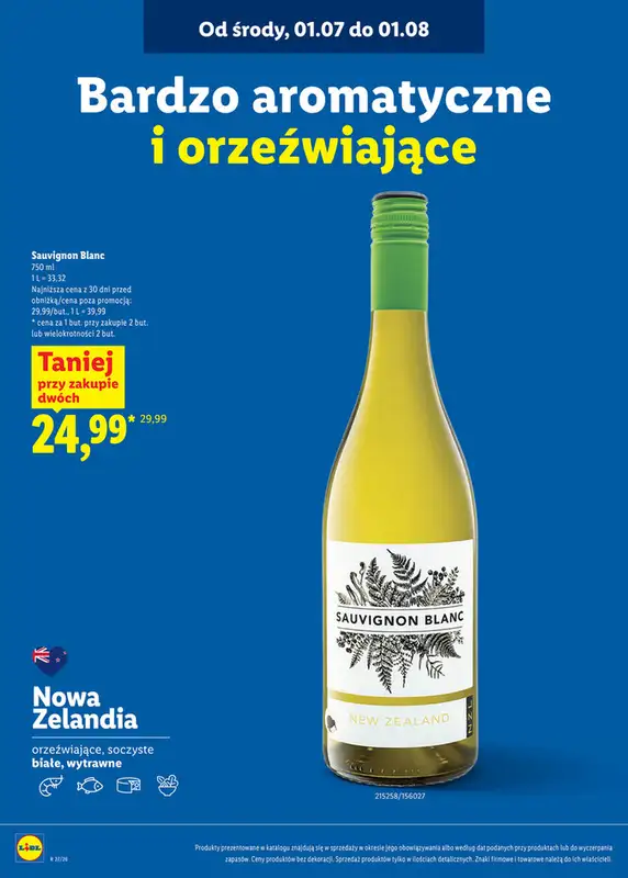 Lidl - gazetka promocyjna Karta win  do soboty 01.08 - strona 18