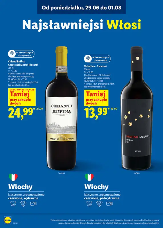Lidl - gazetka promocyjna Karta win  do soboty 01.08 - strona 23