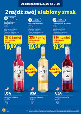 Lidl - gazetka promocyjna Karta win  do soboty 01.08 - strona 6