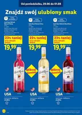 Lidl - gazetka promocyjna Karta win  do soboty 01.08 - strona 6