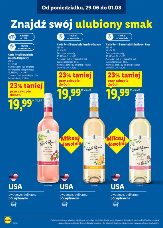 Lidl - gazetka promocyjna Karta win  do soboty 01.08 - strona 5