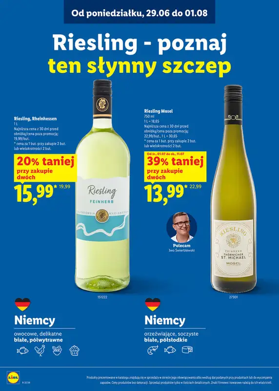 Lidl - gazetka promocyjna Karta win  do soboty 01.08 - strona 15