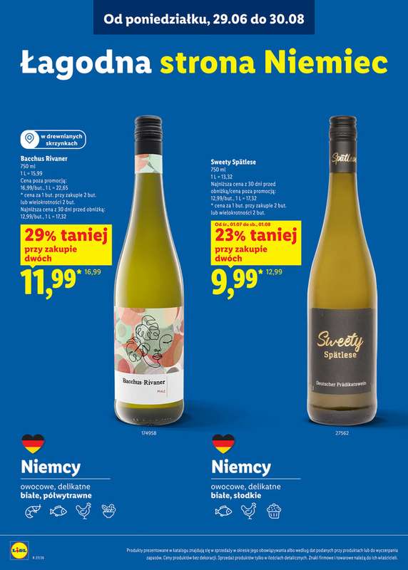 Lidl - gazetka promocyjna Karta win  do soboty 01.08 - strona 17