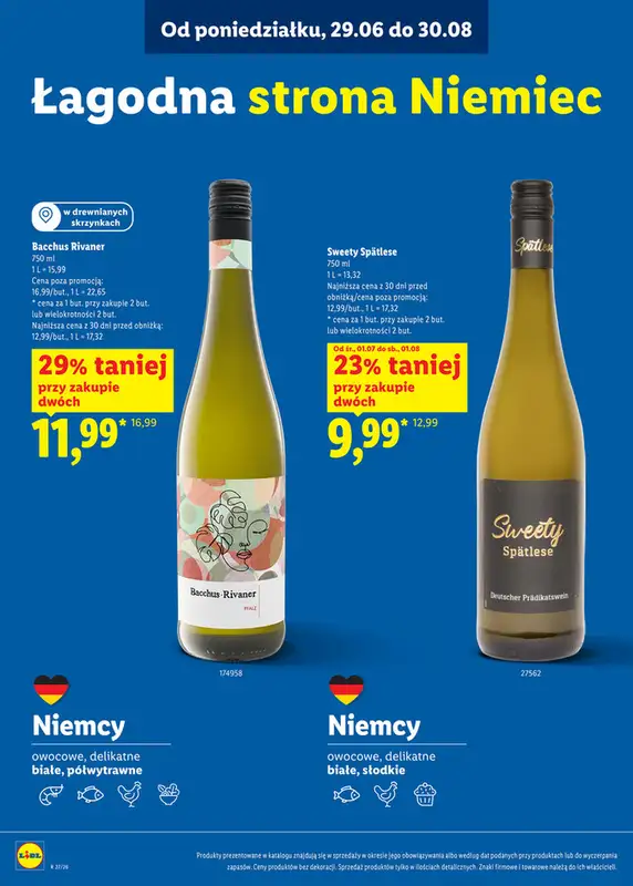 Lidl - gazetka promocyjna Karta win  do soboty 01.08 - strona 17