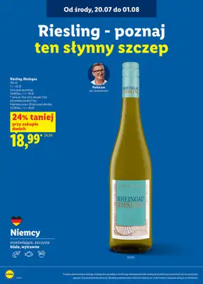 Lidl - gazetka promocyjna Karta win  do soboty 01.08 - strona 16