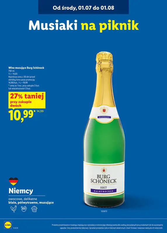Lidl - gazetka promocyjna Karta win  do soboty 01.08 - strona 14