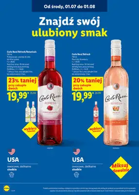 Lidl - gazetka promocyjna Karta win  do soboty 01.08 - strona 8