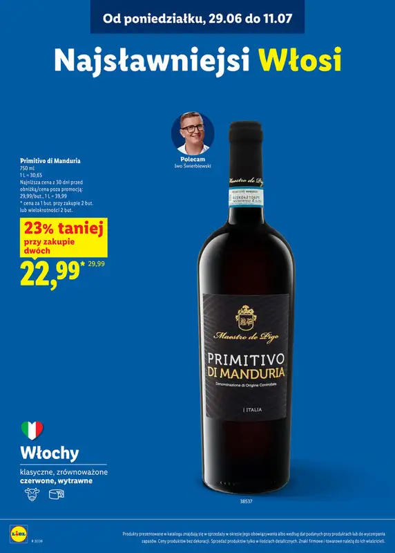Lidl - gazetka promocyjna Karta win  do soboty 01.08 - strona 24
