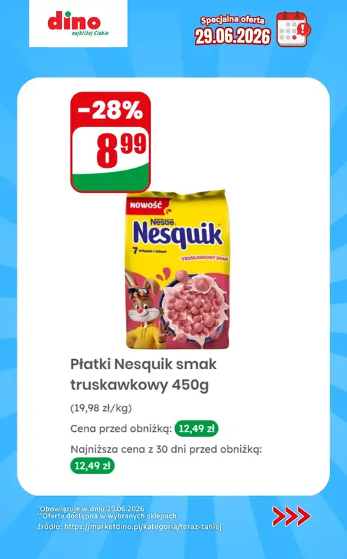Dino - gazetka promocyjna Specjalna oferta na 29.06.2026 - promocje spoza gazetki od poniedziałku 29.06 do poniedziałku 29.06 - strona 12