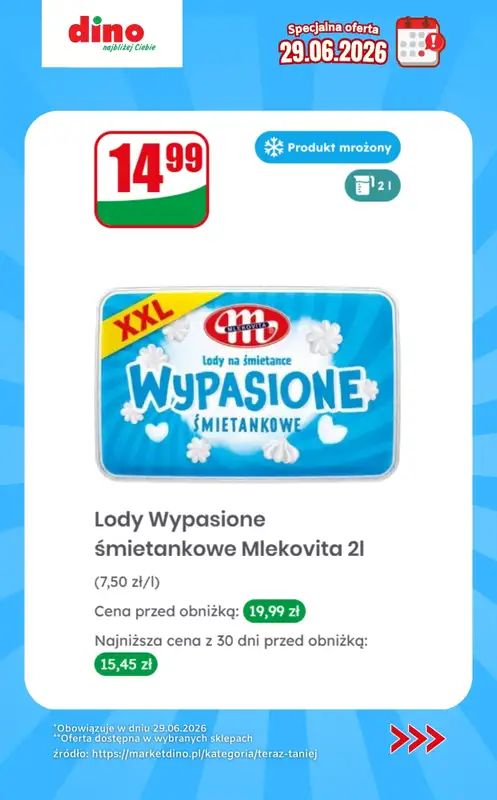 Dino - gazetka promocyjna Specjalna oferta na 29.06.2026 - promocje spoza gazetki od poniedziałku 29.06 do poniedziałku 29.06 - strona 3