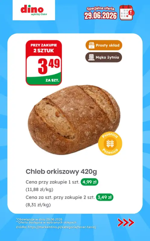 Dino - gazetka promocyjna Specjalna oferta na 29.06.2026 - promocje spoza gazetki od poniedziałku 29.06 do poniedziałku 29.06 - strona 7
