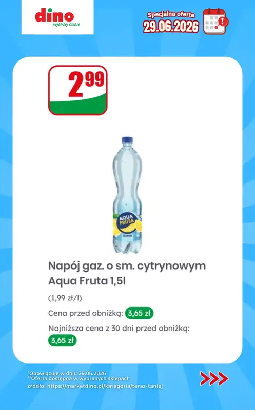 Dino - gazetka promocyjna Specjalna oferta na 29.06.2026 - promocje spoza gazetki od poniedziałku 29.06 do poniedziałku 29.06 - strona 4