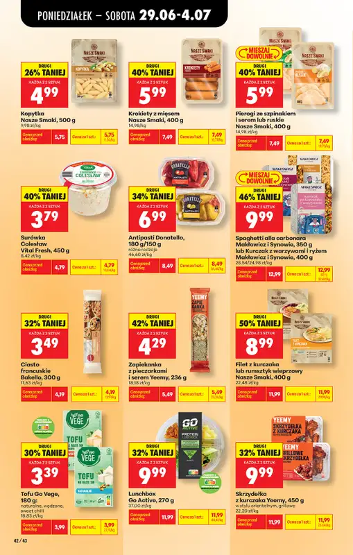 Biedronka - gazetka promocyjna Od poniedziałku, Z ladą tradycyjną od poniedziałku 29.06 do soboty 04.07 - strona 56