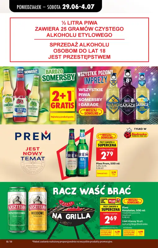 Biedronka - gazetka promocyjna Od poniedziałku, Z ladą tradycyjną od poniedziałku 29.06 do soboty 04.07 - strona 70