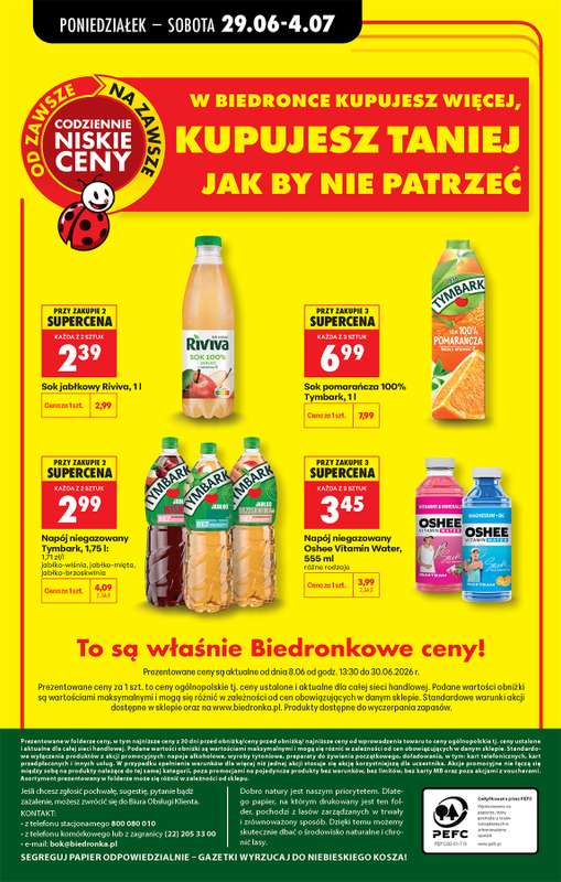 Biedronka - gazetka promocyjna Od poniedziałku, Z ladą tradycyjną od poniedziałku 29.06 do soboty 04.07 - strona 85