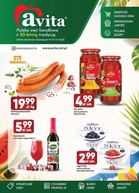 Avita - gazetka promocyjna Gazetka od środy 01.07 do wtorku 07.07