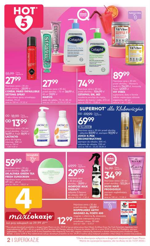 Super-Pharm - gazetka promocyjna Gazetka od poniedziałku 29.06 do środy 15.07 - strona 2