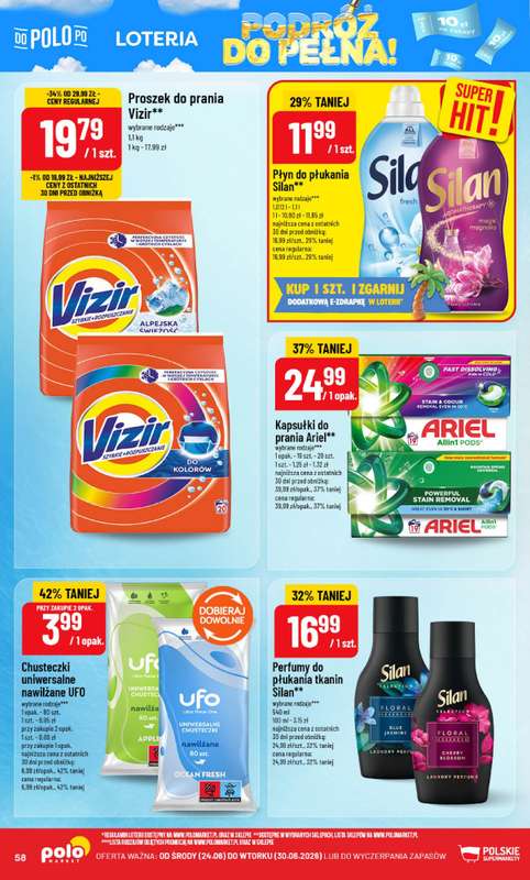 POLOmarket - gazetka promocyjna Gazetka od środy 24.06 do wtorku 30.06 - strona 58